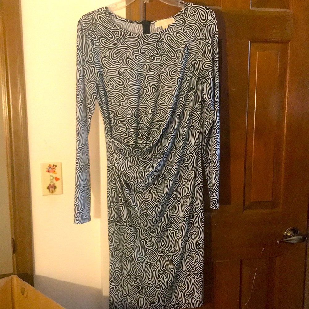 NWOT Michael Kors, black and white party dress
